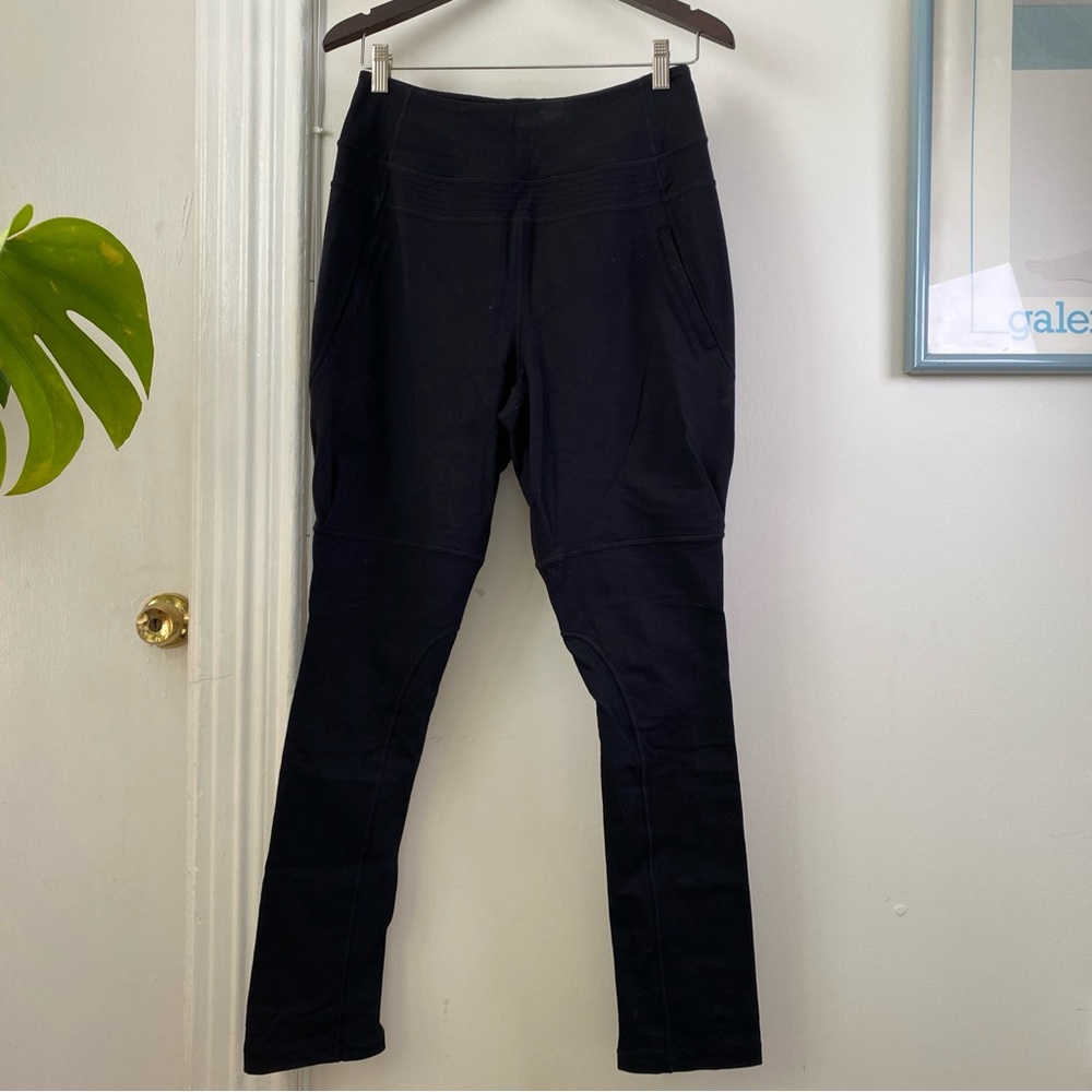 GUC Lululemon Luon High Rise Joggers Sweatpants Trackpants 6 Black pockets